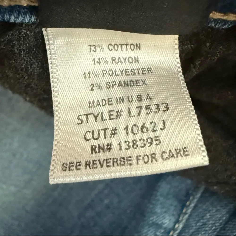 Flying Monkey Platinum Blue Distressed Skinny Jeans Made in USA Size 27